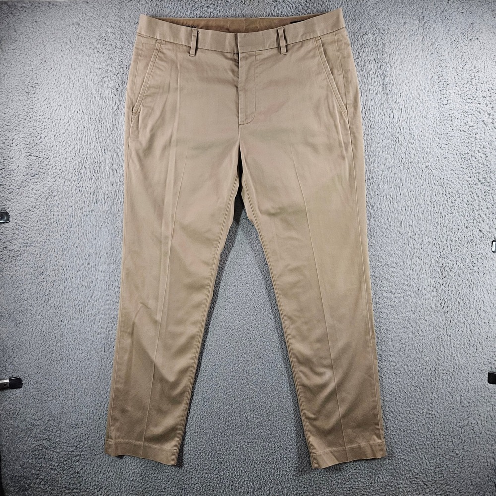 Bonobos Slim Fit Chinos Mens 33x30 Khaki Tan Stretch Cotton Pants Thursday